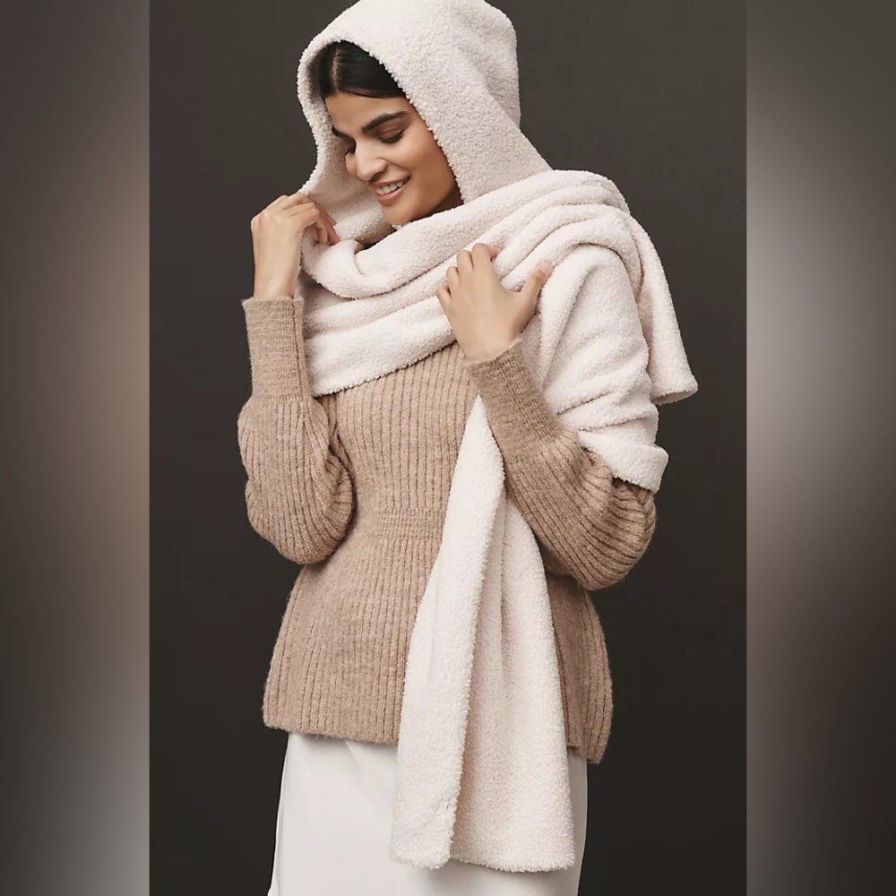 By Anthropologie Hooded Pocket Scarf